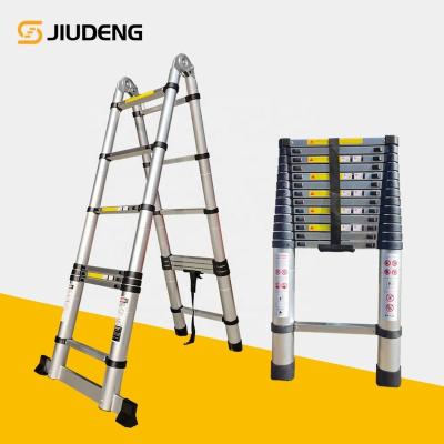 China Folding Ladders Retractable Ladder Aluminum Telescopic Ladder EN131 Folding Portable Extension A-Type Escalera For Home Use for sale