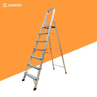 China Folding Ladders Aluminum Household Step Ladder 2+1 3+1 4+1 5+1 6+1 7+1 8+1 Steps for sale