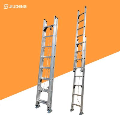 China Folding Ladders Aluminum Combination Extension Ladder 2*8 2*10 2*12 2*14 2*16 2*18 2*20 Steps for sale