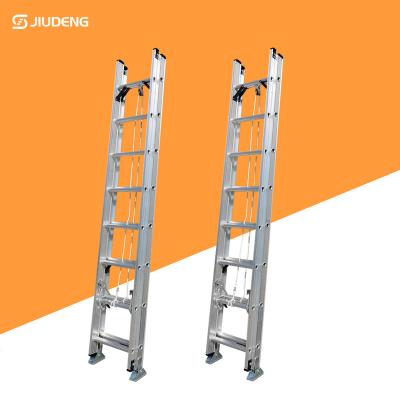 China Folding Ladders Aluminum Foldable Extendable Ladder With Rope And Strong Hook for sale