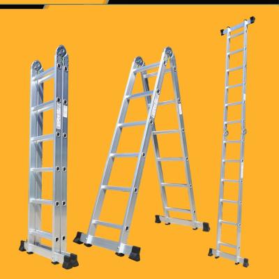 China Folding Ladders Good Quality Hot Sell Home Use Multi-purpose Double Side Aluminum Folding Step Ladder for sale