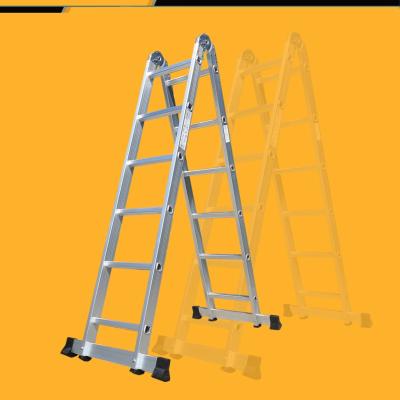 China Folding Ladders Dual Side Aluminum Alloy Home Use Folding Indoor Step Ladder for sale