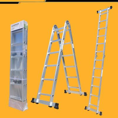 China Folding Ladders Aluminum Herringbone Ladder For daily Home Decoration Use for sale