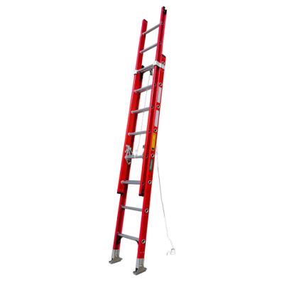 China Folding Ladders High Quality Good Price Fiberglass / Fiber Glass Insulated Extension Ladder for sale