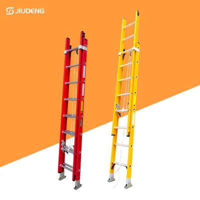 China Folding Ladders GRP Glass Reinforce Plastic Combined Extendable Insulation Ladder for sale