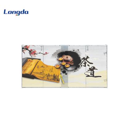 China Commerical Commercials Advertising P3.9-7.8 mm Outdoor Transparent Glass Led Display Screen for sale