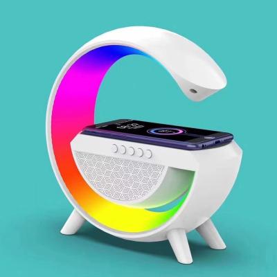 China Mobile Phone Factory Directly Supply Fashionable Lamp Charger RGB Light Wireless BT Speaker for sale