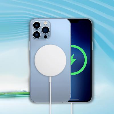 China UniversalÂ   New Free Sample MagSafe Portable Fast Magnetic 15W Wireless Charger For iPhone 14 13 pro Max Fast Charging Type C for sale