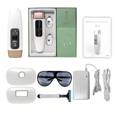 China Skin Tightening IPL Handheld Ice Cream Laser Women Electric Facial Hair Removal Machine High End Cooling for sale