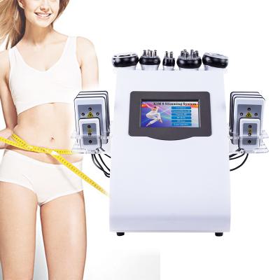 China Weight Loss Ultracavitation and Lipo RF Laser Equipment Cellulite Reduction Cavitation 6 in 1 Body Contouring Machine for sale