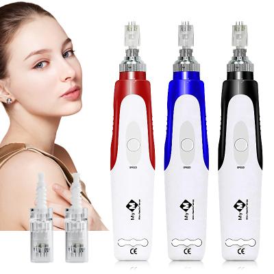 China Dr.micro Microneedle Stamp Electric Microneeding nano professional 2020 new Derma Pen Mym Dermapen Needling Anti-puffiness Needle for sale