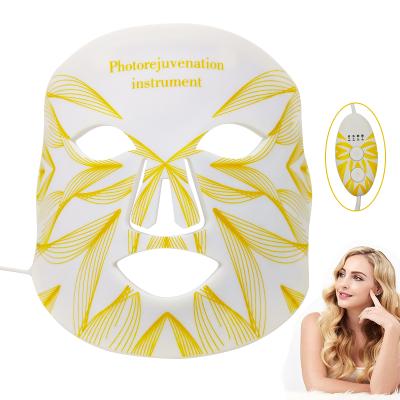 China Skin Tightening Beauty Mask Machine Led Face Therapy Silicone Led Light Shield Mask for sale