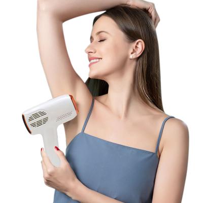 China Skin Tightening Portable Hair Removal Sapphire Painless Hair Removal Machine IPL Centimeter Plastic Cooling 4 Places Stand Ice Function for sale