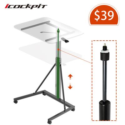 China Adjustable Table Sit Stand Gas Computer Desk (Height) Icockpit Height Adjustable Pneumatic Desk For Monitor Pneumatic Standing Desk for sale