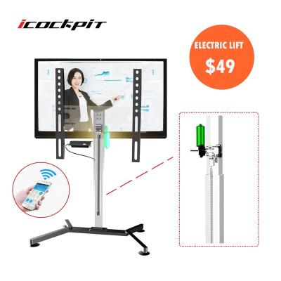 China Icockpit Adjustable Height Adjustable Electric Control Drop Down Electric TV Stand TV Lift and Motorized TV Stand for sale