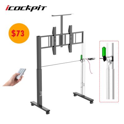 China Icockpit Factory Price 76cm Office Furniture Adjustable Automatic Height TV Lift Motorized Lift Mechanism System With Remote Con for sale