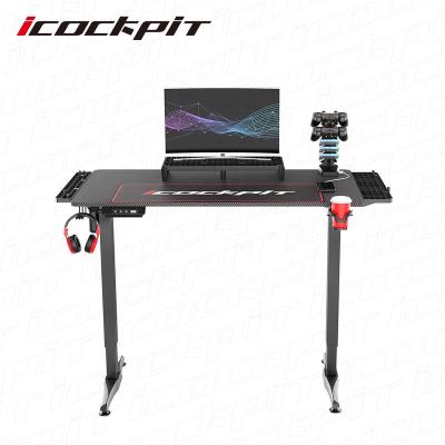 China Wholesale Electric Adjustable Computer Adjustable Height Gaming Icockpit Height Table Height Table Lift Adjustable Desktop (Height) for sale