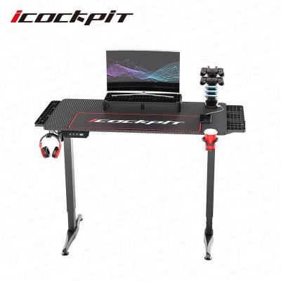 China Ergonomic Electric Adjustable Sit To Stand Standing Desk Sit And Stand Table Height Adjustable (Height) Icockpit Table for sale