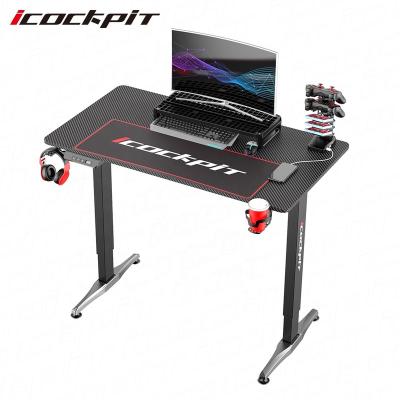 China Adjustable Stand Sit Desk Smart Standing Desk Table (Height) Icockpit Logo Simple Assembly OEM Adjustable Custom Height 74-119Cm for sale