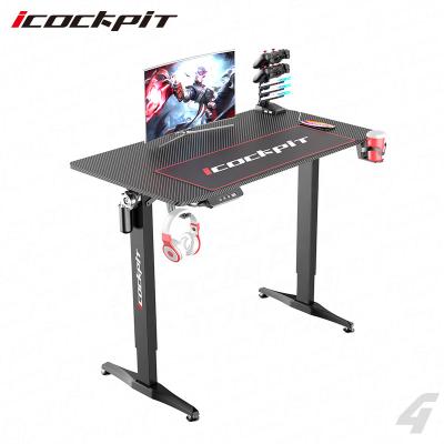 China (Height)Adjustable Easy Take Off Motor Control Computer Computer Desk Auto Adjustable Smart Table Game Table PC Desk for sale