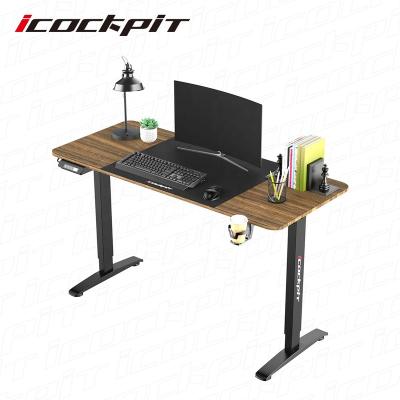 China Single Structure Standing Sit Stand Electric Desk Sit Up Lift Height Adjustable Icockpit Desks Modern Adjustable Computer Desk for sale