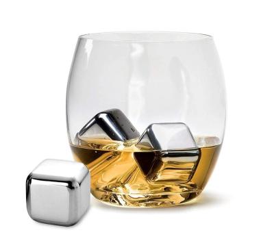 China Sustainable Fast Delivery Cooling Stones Rocks Stainless Steel Ice Cube For Whiskey for sale