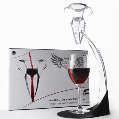 China Wine Breather Angel Decanter Wine Aerator with Bag Holder and Gift Set for sale