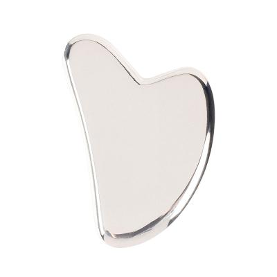 China Face massage heart shape gua sha tool skin care tools stainless steel gua sha for sale