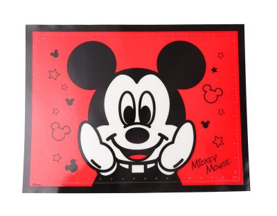 China Disney Mickey Silicone Placemat Kids Place Mat Silicone Viable Heat Resistant Place Mats for sale