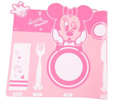 China Sustainable Disney Place Collection 3D Silicone Place Mats Lovely Kids Silicone Rubber Place Mats for sale