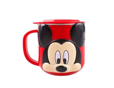 China Disney Products Kids Viable Tableware Water Cup Kids Elsa Anna Stitch Rapunzel McQueen Mickey Stainless Steel Cup for sale