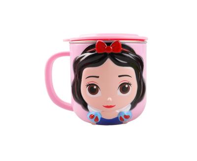 China Disney Cartoon Viable Kids Water Cup 3D Stainless Steel Cup Stainless Steel Drinkware Molding Mug for sale