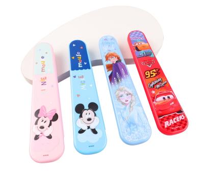 China Portable Disney Viable Collection Cutlery Chopsticks Spoon Box Set Stainless Steel Cutlery Sets for sale