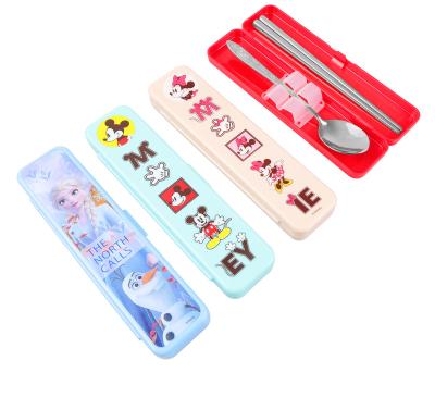 China Disney Sustainable Collection Stainless Steel Cutlery Set Kids Stainless Steel Cutlery Set for sale