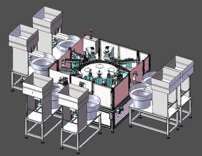 China Rustvrij staal en aluminium legering Heli cap assemblage machine voor melk cap en schroef producten 98% gekwalificeerd tarief Te koop