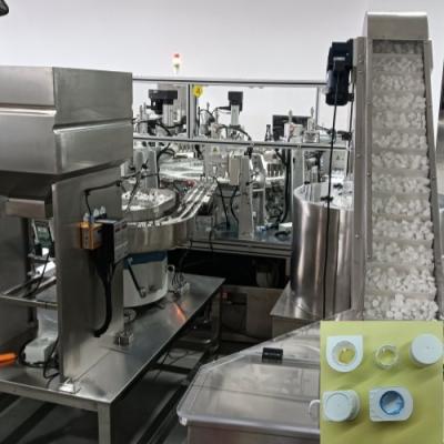 China Tien holtes automatische detectie en roestvrij staal en aluminium legering voor 100% gekwalificeerde heli melk cap assemblage machine Te koop