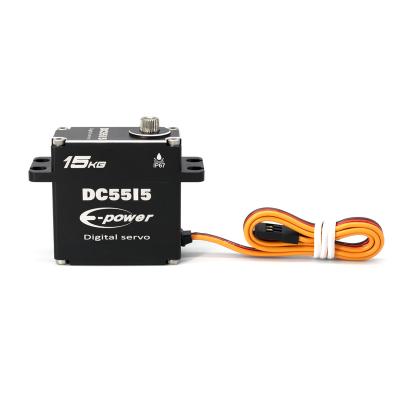 China Vehicles & Remote Control Toys E-Power DC5515  High Precision Waterproof IP67 15KG Smart DC Digital Servo for sale