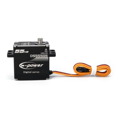 China Vehicles & Waterproof Magnetic Sensor High Torque Coreless Digital RC Servo Remote Control Toys DS555GS 55kg E-power for sale