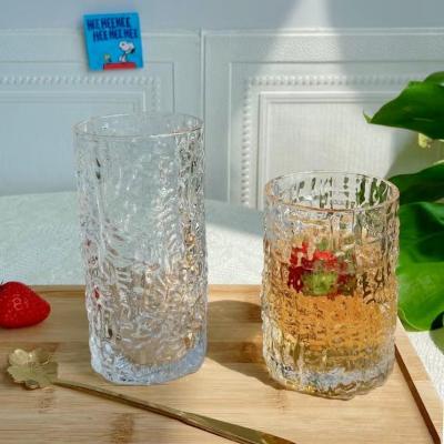 China New Arrival Sustainable Tree Shape Glass High Ball High Borosilicate Glass Juice Cups for sale