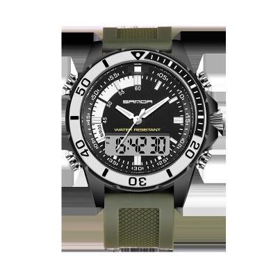 China 2022 Alarm Dual Display Outdoor Business Sport Mens Digital Watch for sale