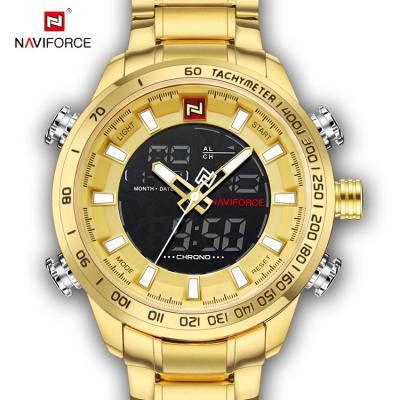 China Hot Selling Luxury Mens Digital Alarm Waterproof Sports Stainless Steel Watch for sale