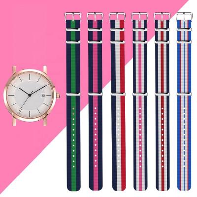 China Nylon Fabric HANSUN NWB001 DW NATO Watch Strap 20mm/22mm Strap for sale