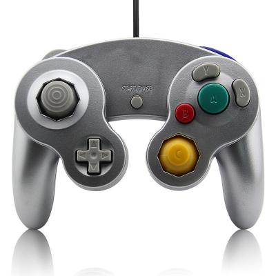 China Silver Cable Controller ERGONOMIC Gamepad Gaming Joystick for Nintend GameCubes for sale