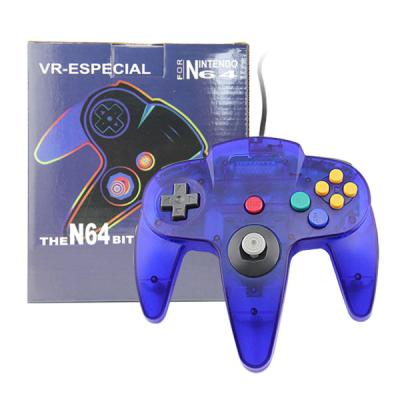 China For N64 Gamepad Crystal Game Controller Hot Selling Blue For N64 Gamepad for sale