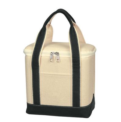 China Hot Selling Competitive Price Waterproof Customized Insulated Canvas Lunch Cooler Bag for sale