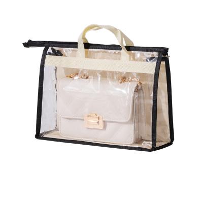 China Sustainable Home Storage Protection Dustproof Waterproof PVC Bags Transparent Handbag for sale