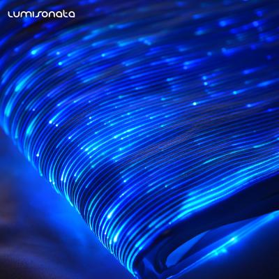 China Antistatic High End Luminous Fabric Fiber Optic Fabric High Light Reflective Fabric for sale