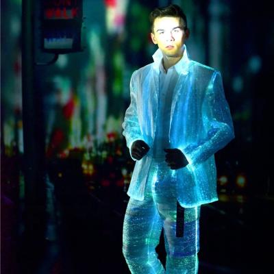 China Luminous Wedding Tuxedos Luminous Light Up Prom Tuxedos LED Groom Suits for sale