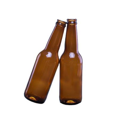 China Amber Beverage Beer With Crown Cap 330ml 300ml 250ml Glass Bottle for sale