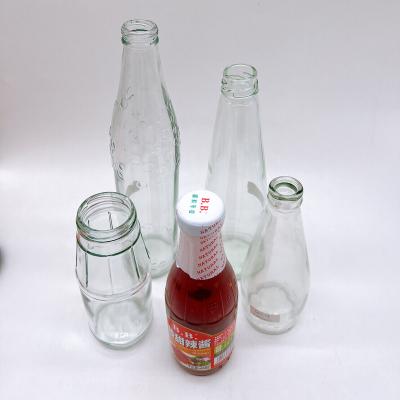 China Wholesale Beverage Eco Friendly Best Sell Jam Honey Oliver Kitchen Sauce Hot Oil Clear Glass Bottle for sale